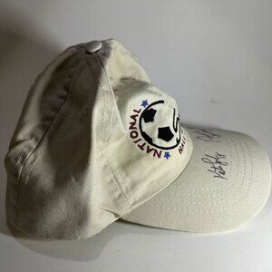 National Soccer Hall of Fame Hat Signed by Sobrero (Markgraf) & Serlenga